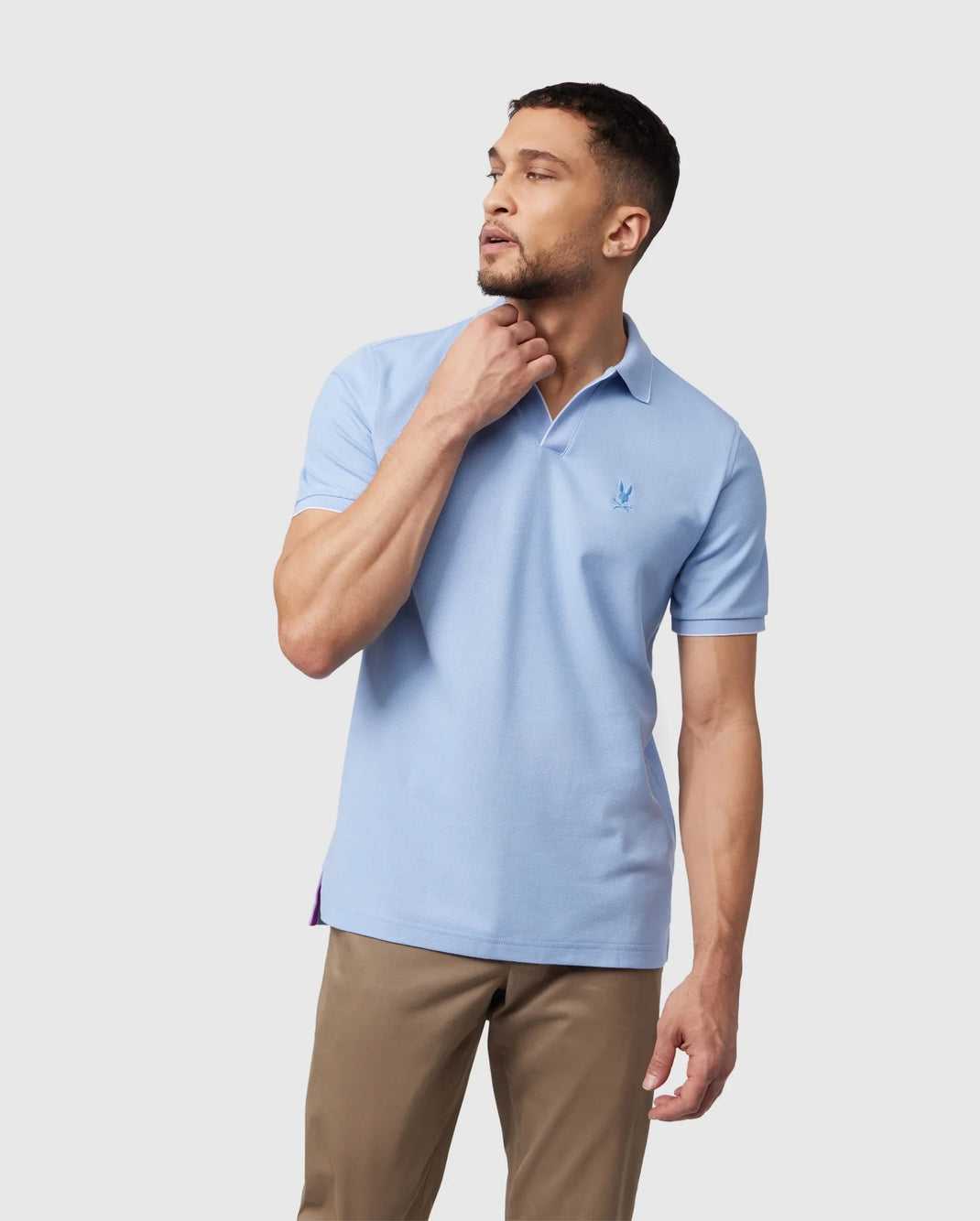 Polos Psycho Bunny East Hills Johnny Polo Shirt Serenity Homme | TUF-72936921